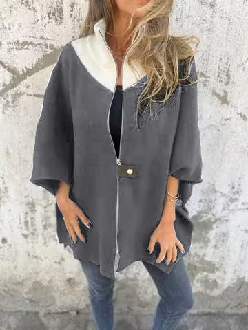 ALESSIA™ | Chaqueta Con Cuello Alto