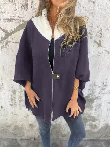 ALESSIA™ | Chaqueta Con Cuello Alto