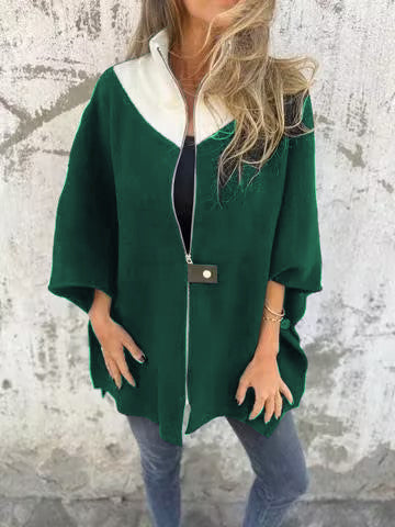 ALESSIA™ | Chaqueta Con Cuello Alto