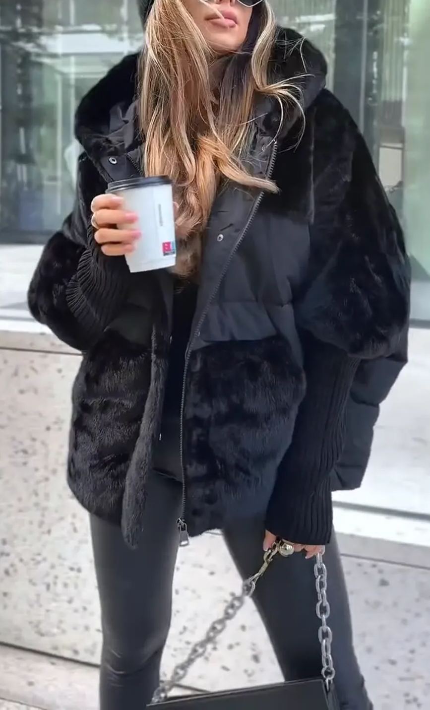 RIHANA™ | Chaqueta Moderna Con Capucha