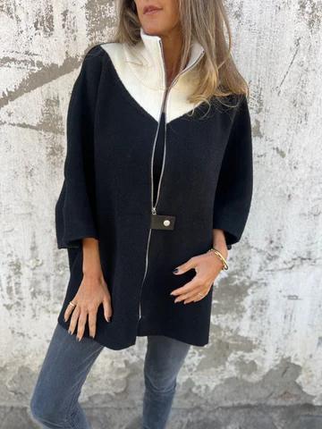 ALESSIA™ | Chaqueta Con Cuello Alto