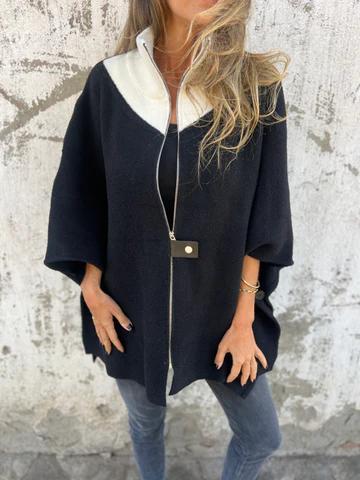 ALESSIA™ | Chaqueta Con Cuello Alto