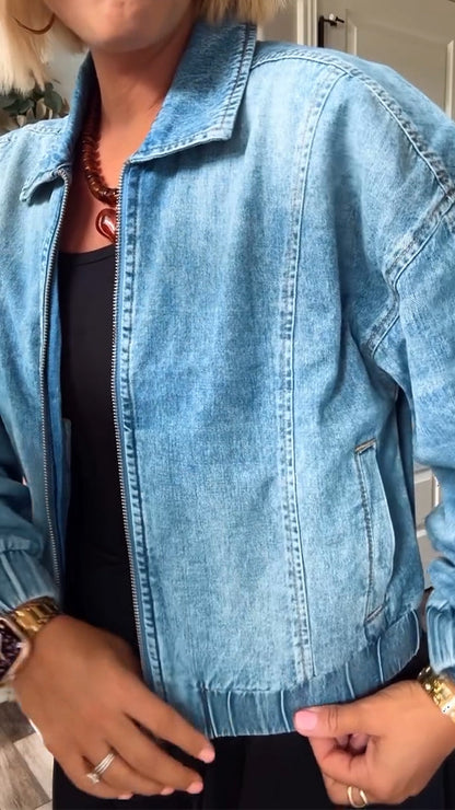 VALENTINA™ | Chaqueta De Mezclilla Clásica