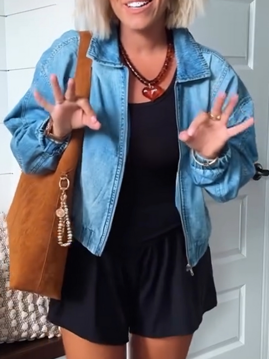 VALENTINA™ | Chaqueta De Mezclilla Clásica