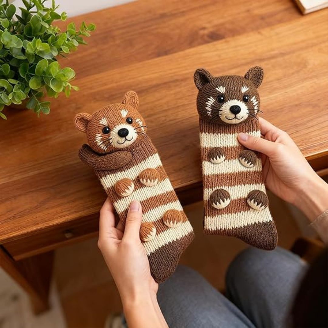 Calcetines 3D  DE ANIMALES - PERFECTOS PARA REGALO DE NAVIDAD