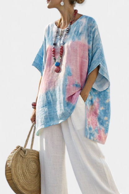 Anadelys™ | Conjunto De Blusa Suelta Y Pantalón A Rayas