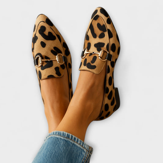 OLGA™ | Mocasines Con Estampado Animal